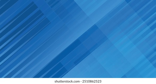 Abstract stripe blue background with dynamic effect. Motion vector Illustration with white lines decoration.