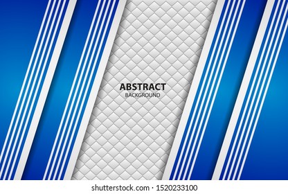 Abstract stripe blue on leather white background. Modern vector design template for use element cover, banner, brochure, flyer, card, presentation, business, corporate advertising