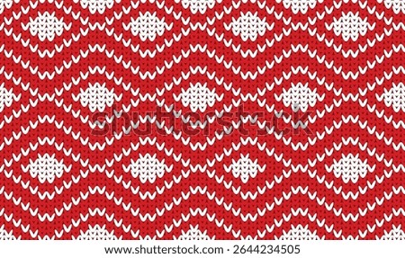 Abstract stripe knit geometric texture seamless pattern