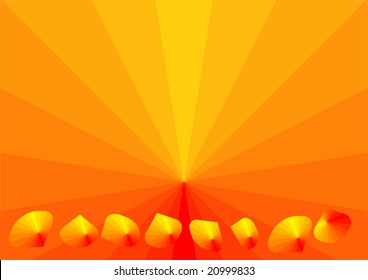 Abstract stripe to like sunset
