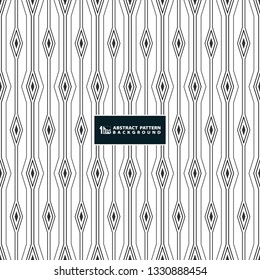 Abstract stripe line of square diamond pattern background on white background. illustration vector eps10