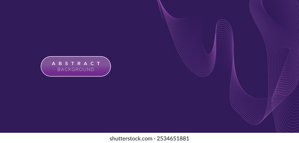 Abstract Stripe Lines Wave Business Background Design. Modern Futuristic Wavy Stock Line Pattern Background. Technology Geometry Streaming Backdrop For Science, Banner, Music Cover, Website, Header