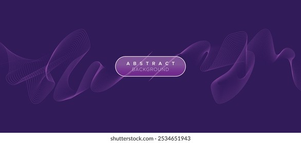 Projeto de plano de fundo empresarial da onda das linhas da faixa abstrata. Plano de fundo moderno da linha de estoque ondulada futurista. Tecnologia Geometria Streaming Fundo Para Ciência, Banner, Capa De Música, Site, Cabeçalho