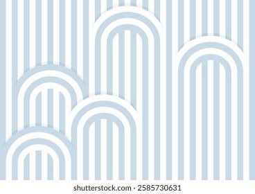 Abstract stripe pattern blue and white background simple vintage vector illustration wallpaper template
