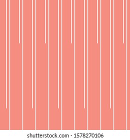 Abstract stripe of pattern vector. Design vertical line white on pink background. Design print for illustration, texture, textile, wallpaper, background. 