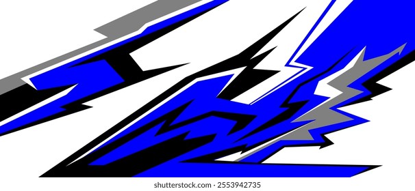 Abstract stripe racing background designs for wrap cargo van, race car, pickup truck, adventure vehicle. Car wrap design vector