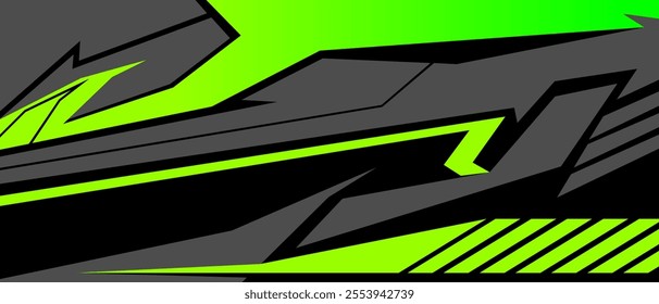 Abstract stripe racing background designs for wrap cargo van, race car, pickup truck, adventure vehicle. Car wrap design vector