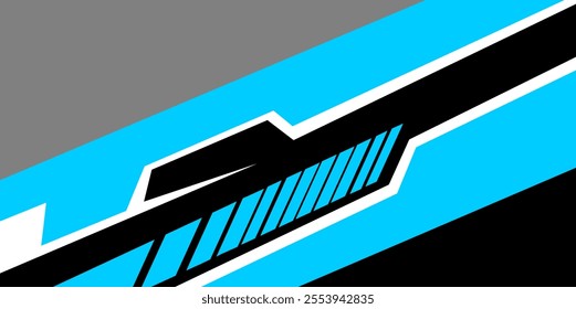 Abstract stripe racing background designs for wrap cargo van, race car, pickup truck, adventure vehicle. Car wrap design vector