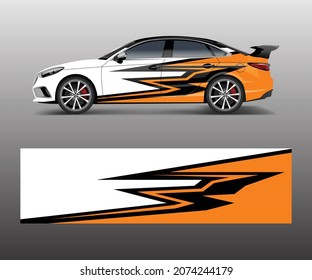 abstract stripe for racing car wrap, sticker, and decal design vector.