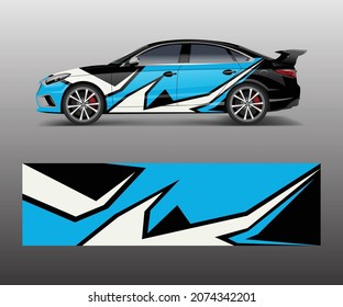 abstract stripe for racing car wrap, sticker, and decal design vector.