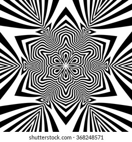 Resumen De Fondo Rastreado. Ilustración de vectores en blanco y negro.