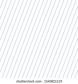 Abstract striped background with blue grid. Geometric pattern for school, wallpaper, textures. Lined paper blank sheets set isolated on transparent background. 
Diagonal lines.
