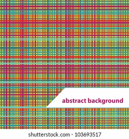 Abstract striped background. The bright cell. Vector design