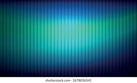 Abstractas fondo de rayas en tonos verdes y azules con gradiente de iluminación de Vertical