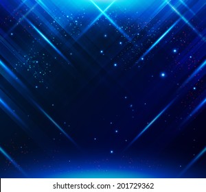 Abstract striped background with light effects. Vector image. 