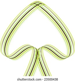 Abstract striped background in light green tones
