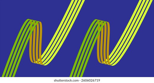 Abstract striped background in light green tones