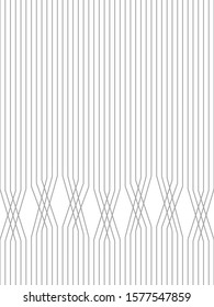 Abstract striped background with lines crossed each other. Black and white vector minimal design