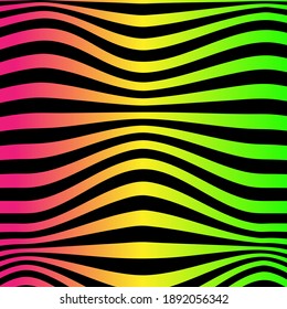 Abstract striped background. Optical art. Vector illustration.	