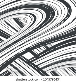 Abstract striped background. Optical illusion. Vector illustration