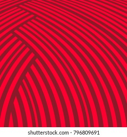 Abstract striped background. Red curve pattern