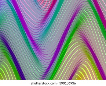 Abstract striped background. Rhythmic colorful lines. EPS10 with transparency. Colorfulbackground. Abstract composition with curve lines. Abstract 3d effect. Illusion of three dimensional surface.
