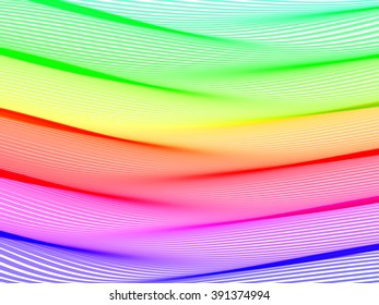 Abstract striped background. Rhythmic colorful lines. EPS10 with transparency. Spectrum background. Abstract composition with curve lines. Abstract 3d effect. Illusion of three dimensional surface.