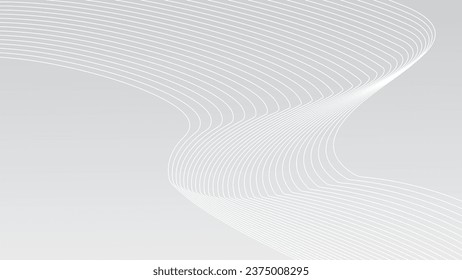 Resumen Color blanco de fondo rayado, patrón de líneas de ondulación de fondo. Ilustración del vector