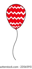 Abstract Striped Balloon