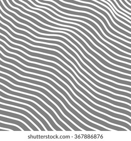 Abstract striped black and white vector background