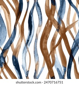 Abstract striped brush strokes watercolor painting patterns, Design element for sale banners, posters, labels, and gift wrapping paper.