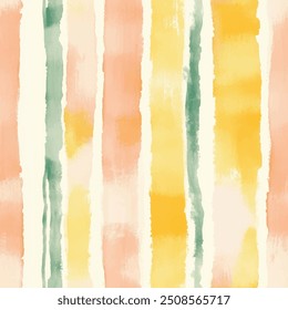 Abstract striped brush strokes watercolor painting patterns, Cute seamless pattern design element for sale banners, posters, labels, and gift wrapping paper.