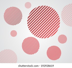 Abstract striped circles background 