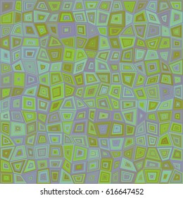 Abstract striped concentric rectangle mosaic pattern background design