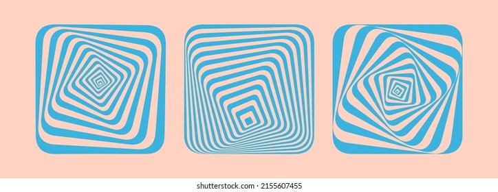 Abstract striped design element. 3d vector illustration.