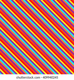 Abstract striped diagonal colorful background. Vector Illustration