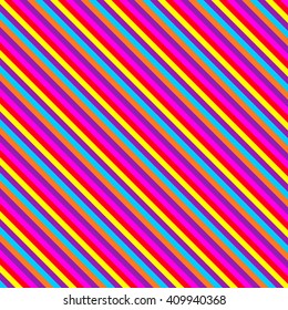 Abstract striped diagonal colorful background. Vector Illustration
