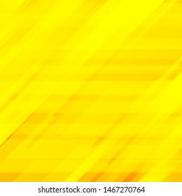 Abstract striped diagonal yellow background. Technology futuristic style. Geometric modern minimal. Vector illustration
