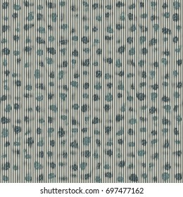 Abstract striped and dotted motif. Seamless pattern.