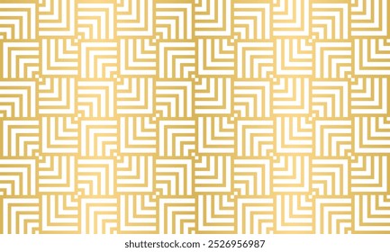 Abstrakt Gestreiftes geometrisches Muster. Retro Art Deco. Wiederholter geometrischer Hintergrund Vorlage für Broschürenabdeckung überlappende Sammlung. Arabischer Hintergrund, Vektor.