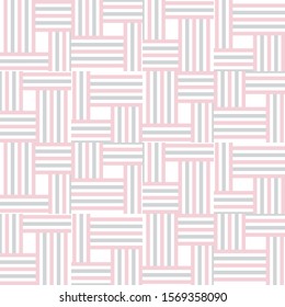 Abstract striped geometric seamless pattern with different shapes. Colorful background. Vector  illustration.   
