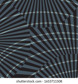 abstract striped geometric seamless pattern in dark color