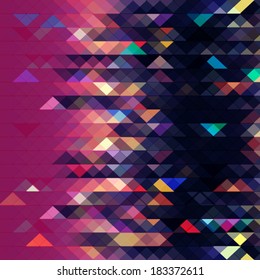 Abstract striped geometric shapes background