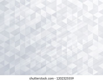 Abstract striped geometric triangles pattern gray color background and texture with lighting effect. Vector illustration