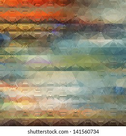 Abstract Striped Geometrical Multicolored Background, Vector Illustration