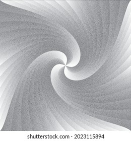 Abstract striped grunge gray background. Wavy surface of rough fabric. Vector illustration