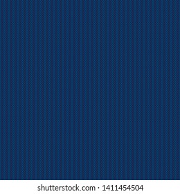 Abstract Striped Knitted Pattern. Vector Seamless Knit Texture with Shades of Blue Colors