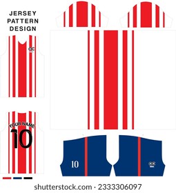 Abstract striped line  concept vector jersey pattern template for printing or sublimation sports uniforms football volleyball basketball e-sports cycling and fishing Free Vector.