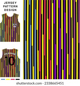 Abstract striped line concept vector jersey pattern template for printing or sublimation sports uniforms football volleyball basketball e-sports cycling and fishing Free Vector.