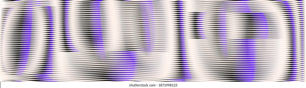 Abstract striped linear background with smooth lines and rounded shapes glow effect. Mono color texture for web background saver, mobile apps, business card, page, image of blog, books, site.